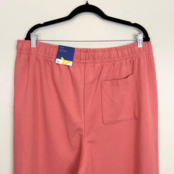 Old Navy Sweatpants Women XL Coral Pink Fleece High Rise Active Jogger Gym NWT - Picture 8 of 11